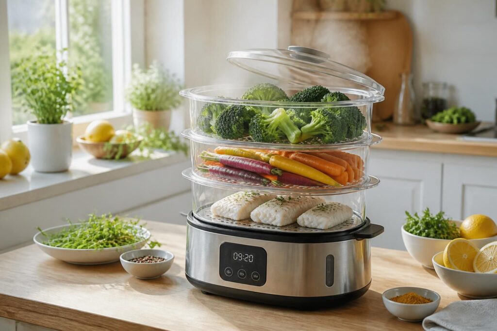 découvrez le steamer, l'appareil idéal pour cuisiner sainement et rapidement à la vapeur. préservez saveurs et nutriments pour des repas équilibrés en toute simplicité.