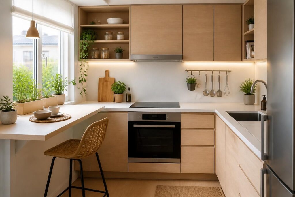 découvrez des astuces pratiques et élégantes pour aménager une petite cuisine, alliant fonctionnalité et design afin d'optimiser votre espace au mieux.