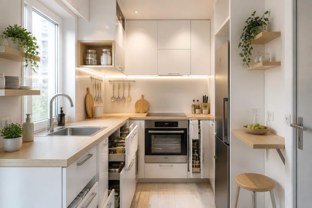 découvrez comment aménager une petite cuisine avec style et ingéniosité pour optimiser chaque centimètre d'espace tout en alliant esthétisme et fonctionnalité.