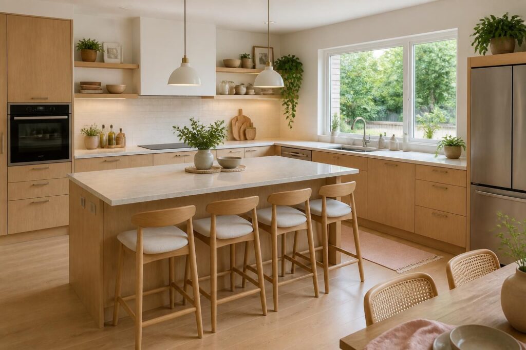 découvrez nos astuces pour aménager une cuisine chaleureuse et fonctionnelle, idéale pour un intérieur accueillant et convivial.